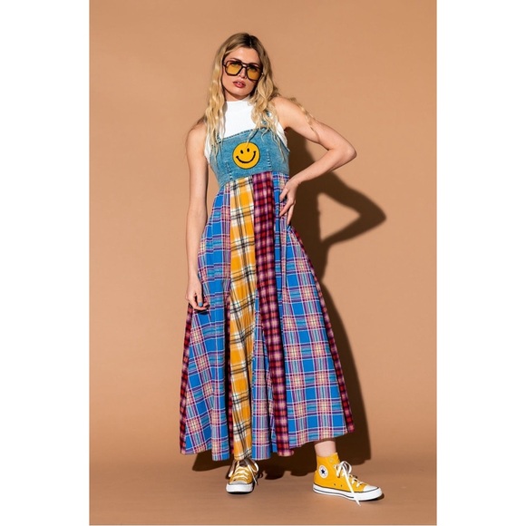 Dressed in LALA Dresses & Skirts - Dressed in LALA - Walking on Sunshine Overalls Dress (Small)